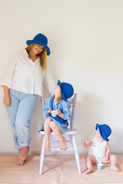 Adult Wide Brim Hat - Crema