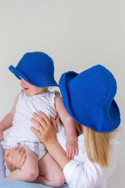 Adult Wide Brim Hat - Crema